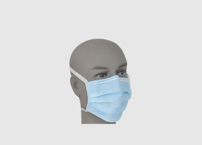 Голубой лицевой щиток гермошлема Эарлооп безопасность 3 слоев защитная с регулируемым зажимом носа